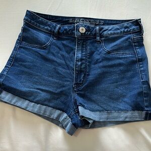 American Eagle Sky High Shortie Denim Jeans Size 12